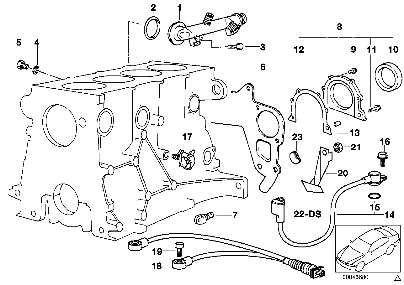 Skrzynia korbowa cylind./Elementy dod.