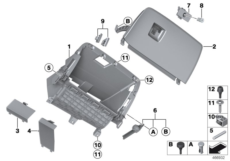 Cassetto portaguanti