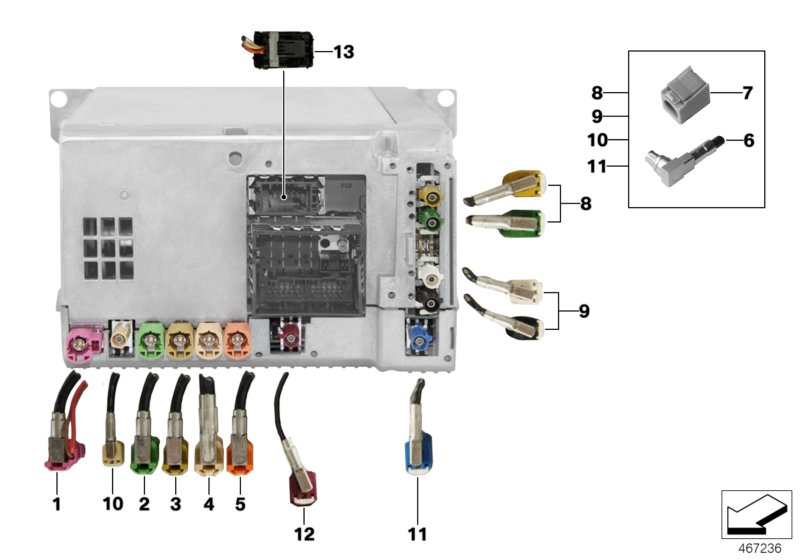 Rep.- wiring harn.assort.Head Unit High