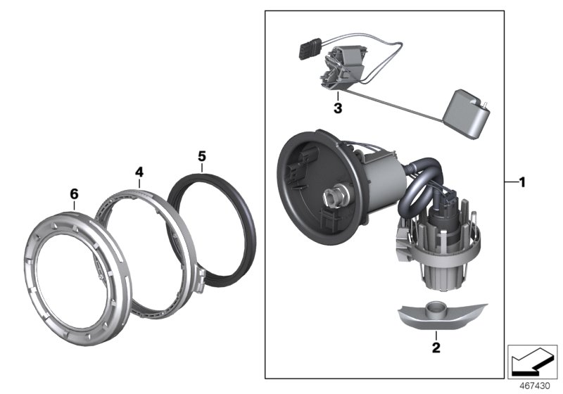 Förderung, Steuergeräte, Kraftstoffpumpe