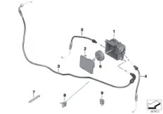 Bowden cable/cable distributor