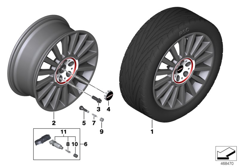 MINI LM ホイール JCW Rallye Spoke 536 - 19"