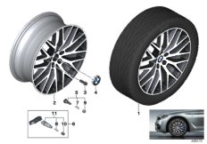 BMW LM hjul krysseker 636-20 tum