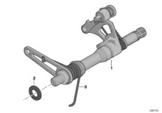 Axe de fourchette BV 5 rapports