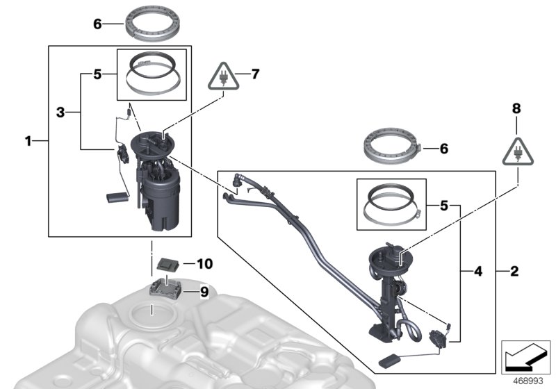 Fuel pump and fuel level sensor