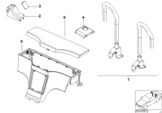 Kit di mont.suc., roll-bar