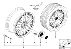 BMW Composite wheel, double spoke 75