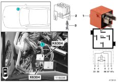 Реле нагнетателя доб.воздуха K6304