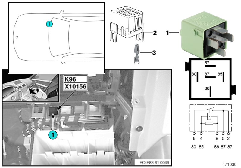 Relè pompa alimentazione elettrica K96