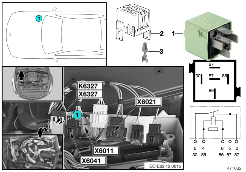 รีเลย์, หัวฉีดเชื้อเพลิง K6327