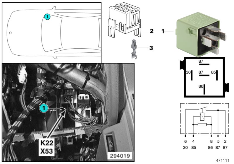 Relé ventilador adicional nivel 2 K22