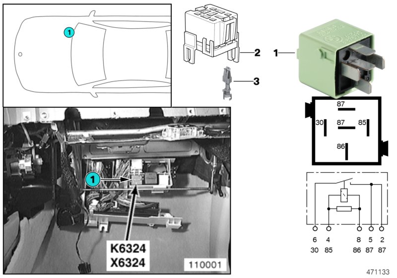 รีเลย์, มอเตอร์สตาร์ท K6324