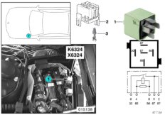 Relais startmotor K6324