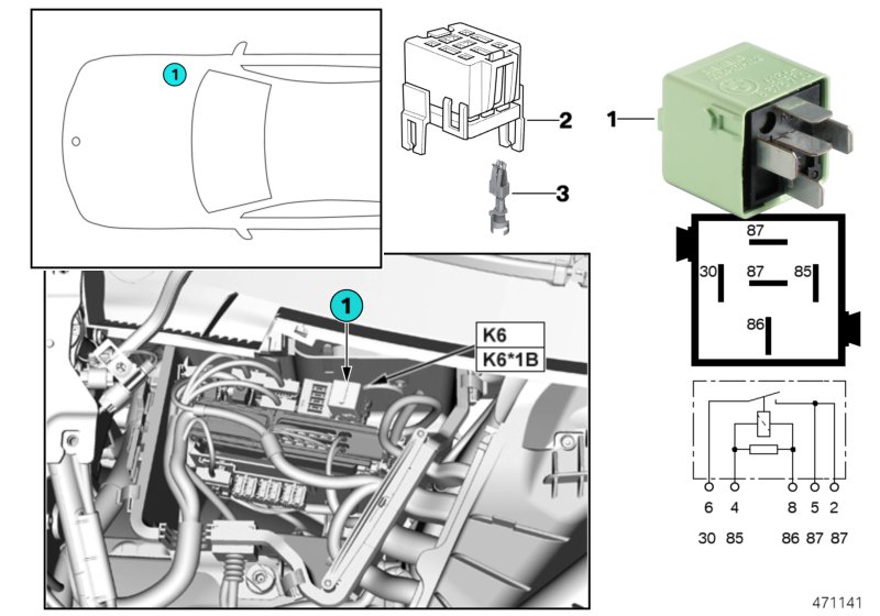 Relé motor DDE K6