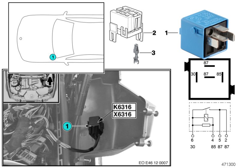 Valvetronic rölesi K6316