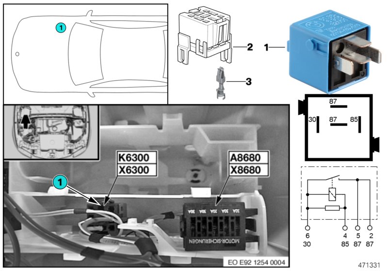 Relais DME K6300