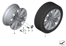 BMW LA wheel multi-spoke 616 - 20''