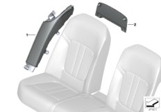 Ind.option mounted part backrest rear