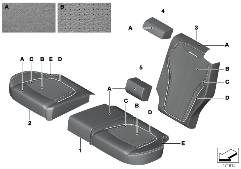 Tapizado ind.asiento confort Cuero Klima