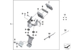 Monteringsdet. BMW Motorrad-navigator