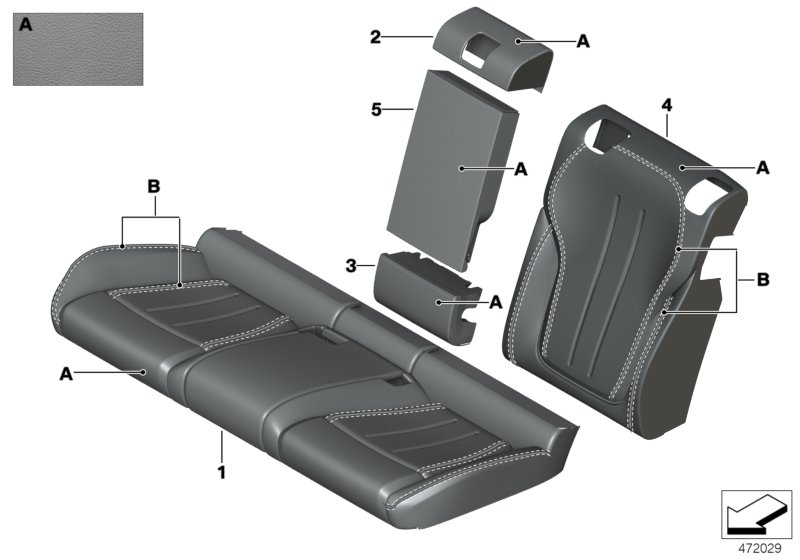 Individual cover, leather comfort seat