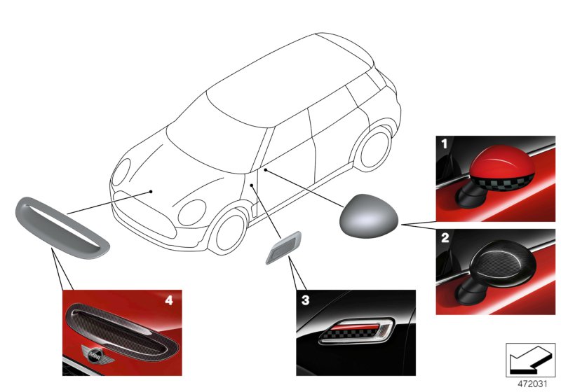 JCW aerodynamica-accessoires - F54