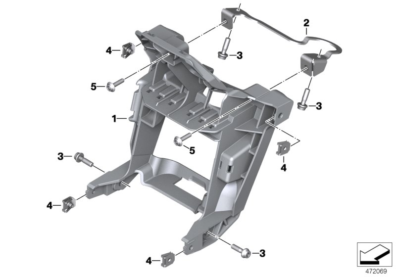 Soporte revestimiento frontal