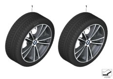 Winter wheel & tyre V-spoke 631