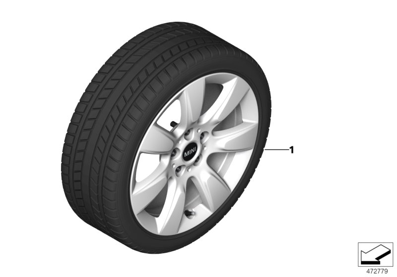 Winter wheel&tyre imprint spoke 530