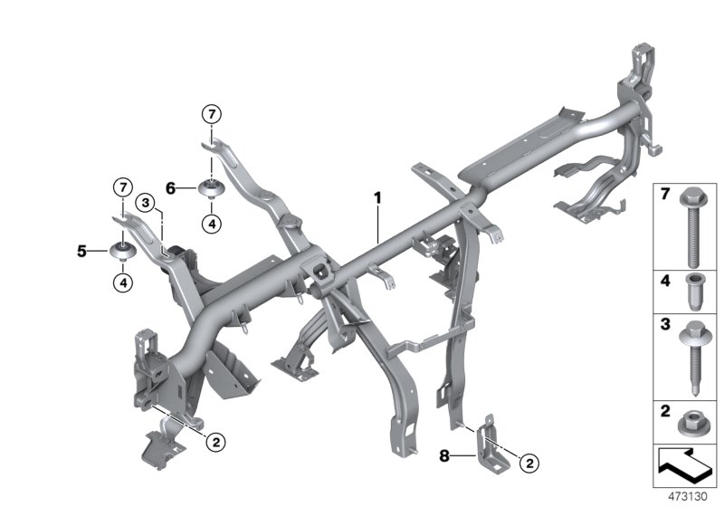 Carrier instrument panel