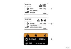 Etiquette, Indicatrice refrigerant