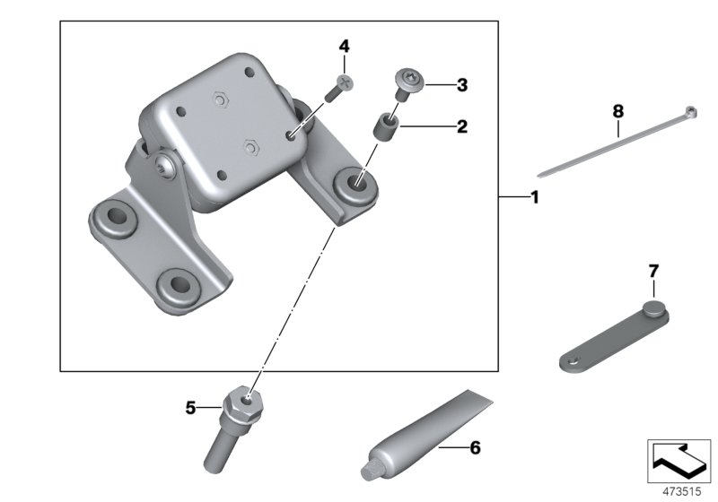 Mounting parts, BMW Navigator