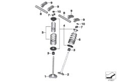 Timing gear - Intake valve/exhaust valve