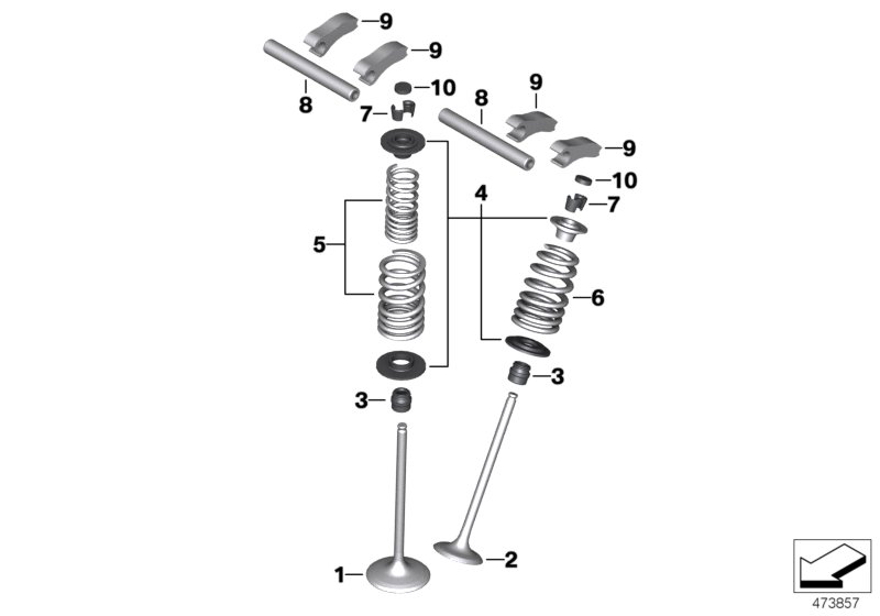 Ventilsteuerung-Einlass-/Auslassventil