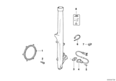 Wheel speed sensor, front