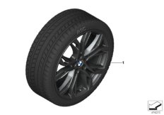 Winter wheel with tyre Y-spoke 566