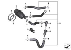 Filtro carb./tubazione carburante