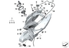 Serbatoio del carburante/pezzi di montag