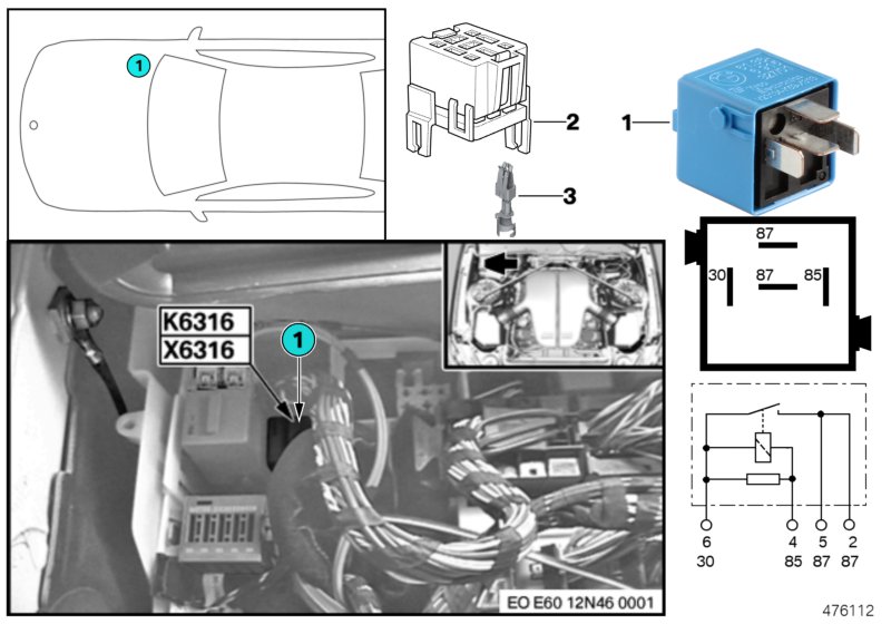 Relay, variable valve timing K6316