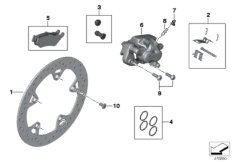 Rear wheel brake