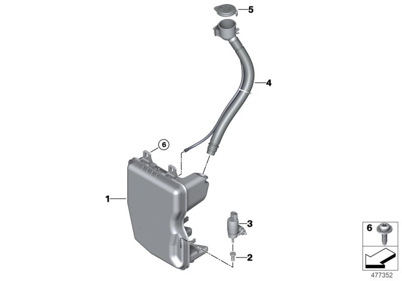 Windshield cleaning container