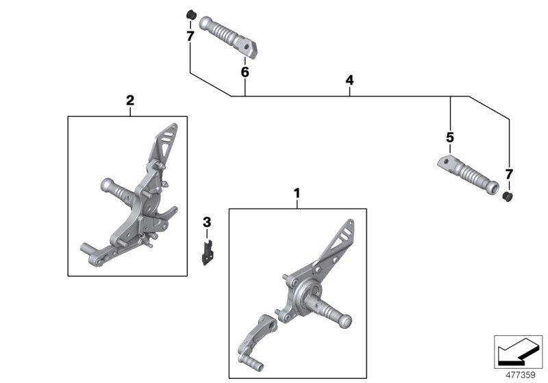 HP footrest system