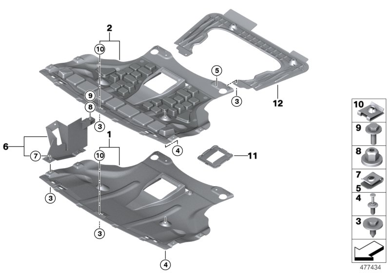 Apantallado compartimiento motor