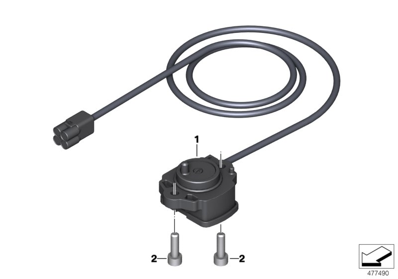 Potentiometer gear indicator