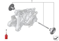 Rear axle cover Machined