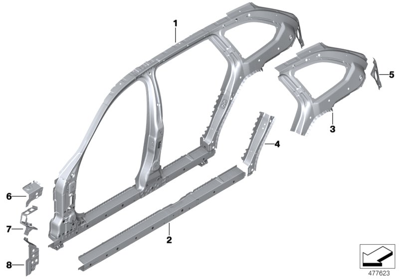 Bastidor lateral central