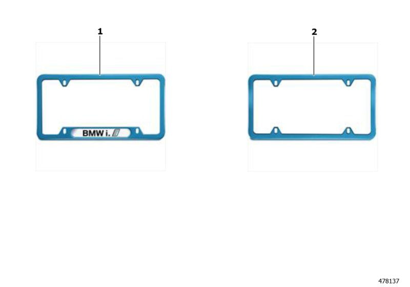 Number plate frame