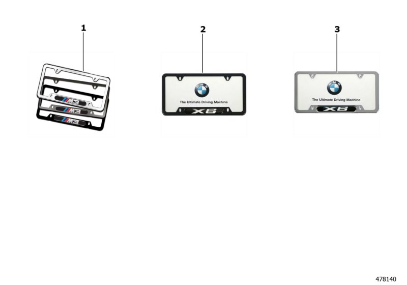 Number plate frame