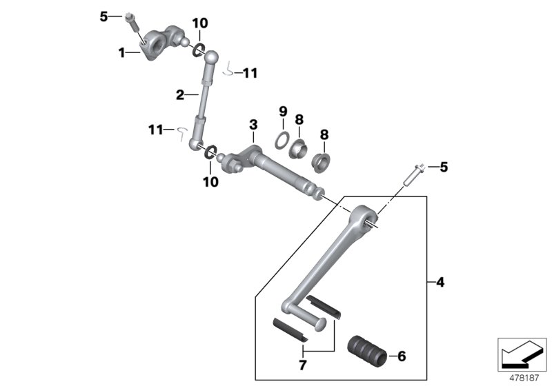 Äussere Schaltungsteile/Schalthebel