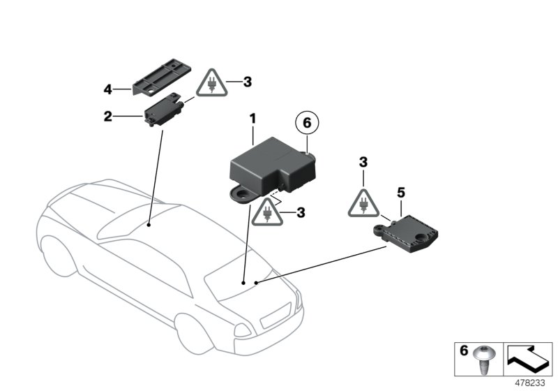 Single parts, telephone aerial